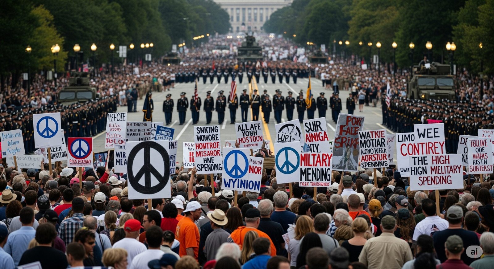 Protests Challenge Military Parade in Washington D.C.